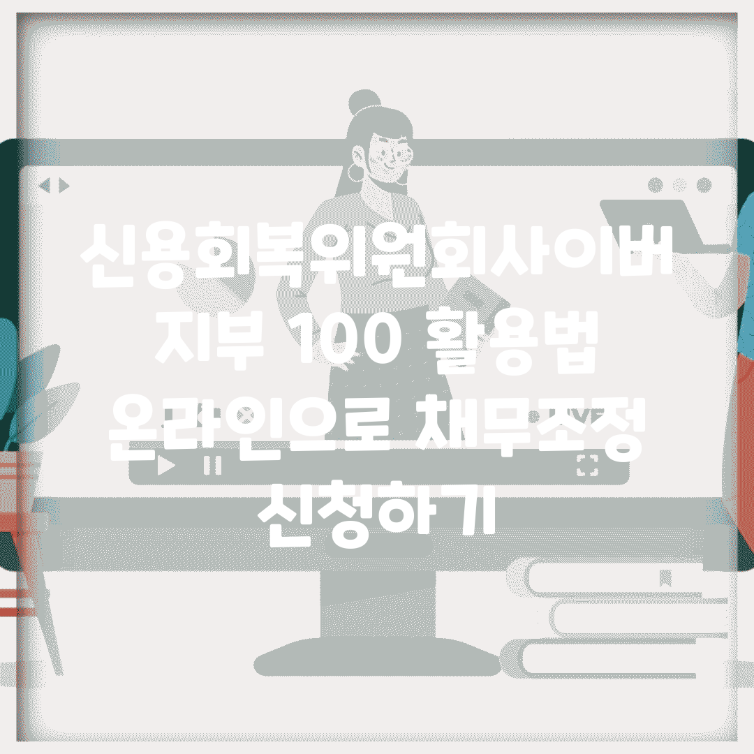 신용회복위원회사이버지부 100% 활용법 | 온라인으로 채무조정 신청하기