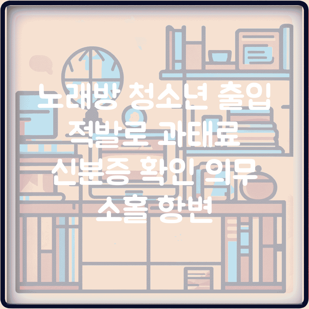 노래방 청소년 출입 적발로 과태료 | 신분증 확인 의무 소홀 항변