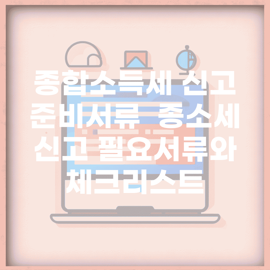 종합소득세 신고 준비서류 | 종소세 신고 필요서류와 체크리스트