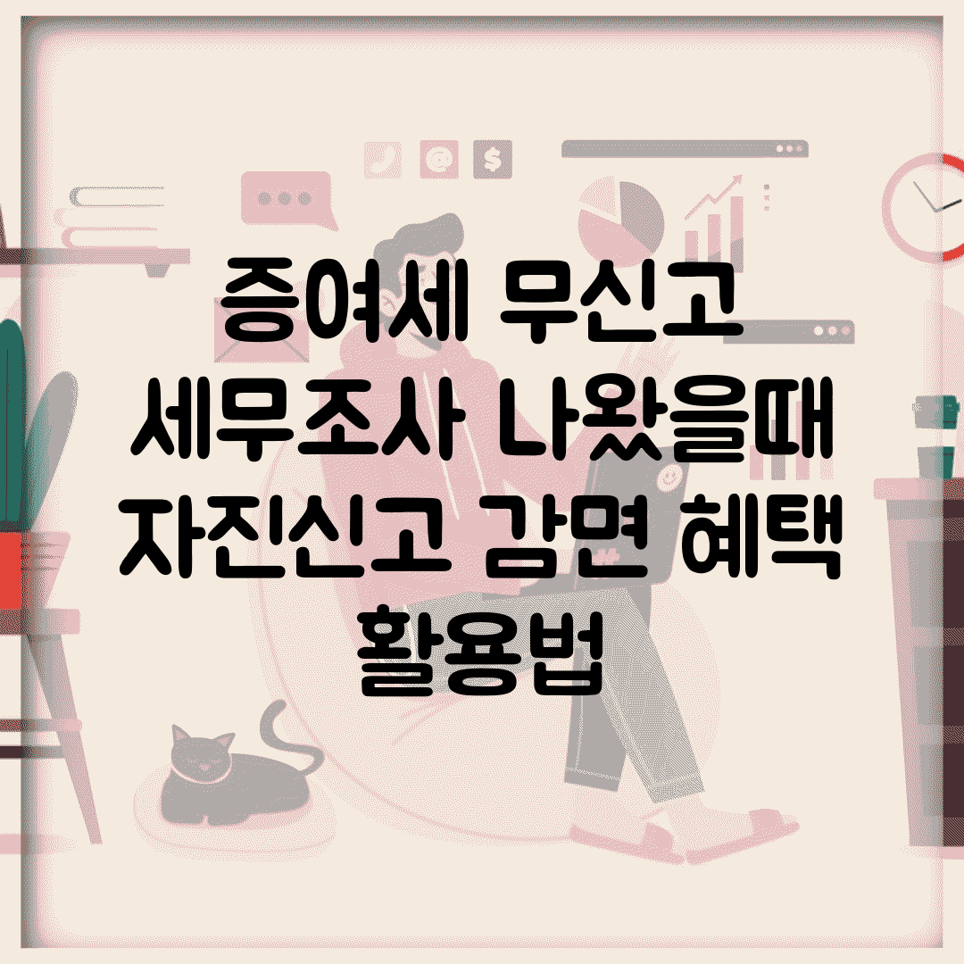 증여세 무신고 세무조사 나왔을때 | 자진신고 감면 혜택 활용법