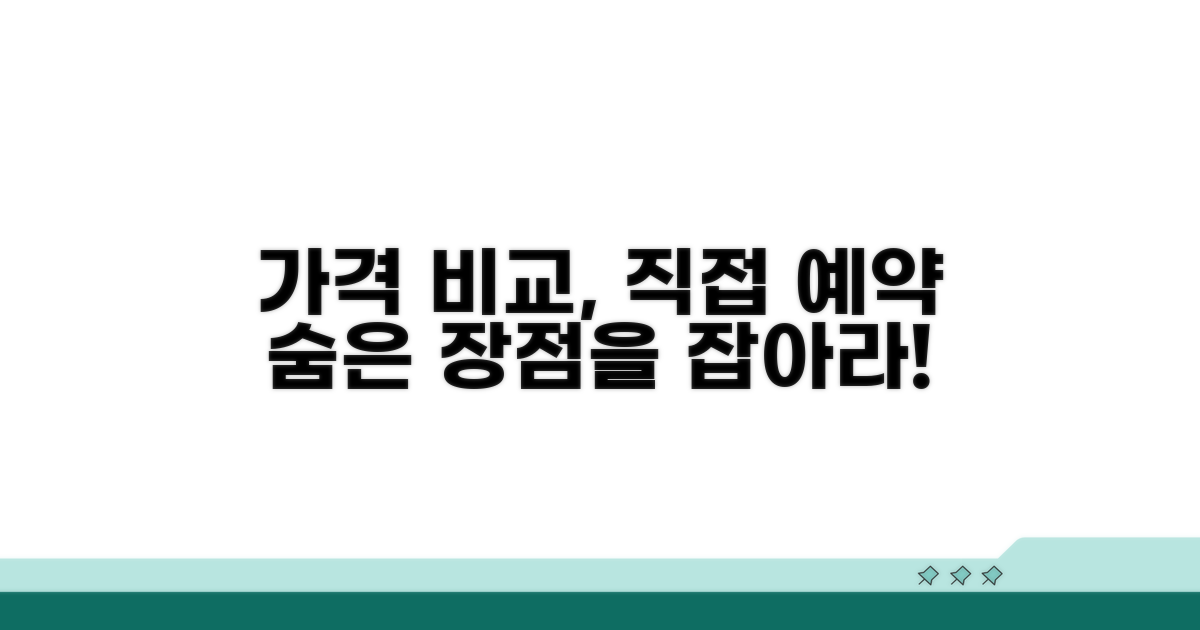 가격 비교, 직접 예약의 숨은 장점