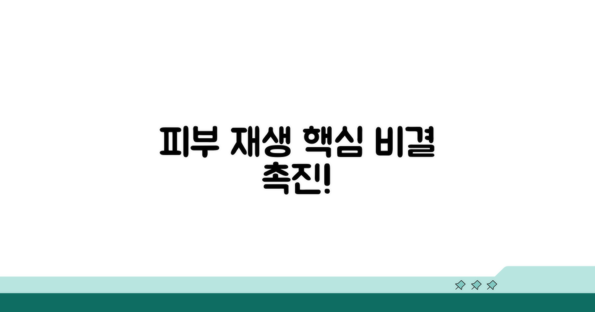 피부 재생 촉진 핵심 비결