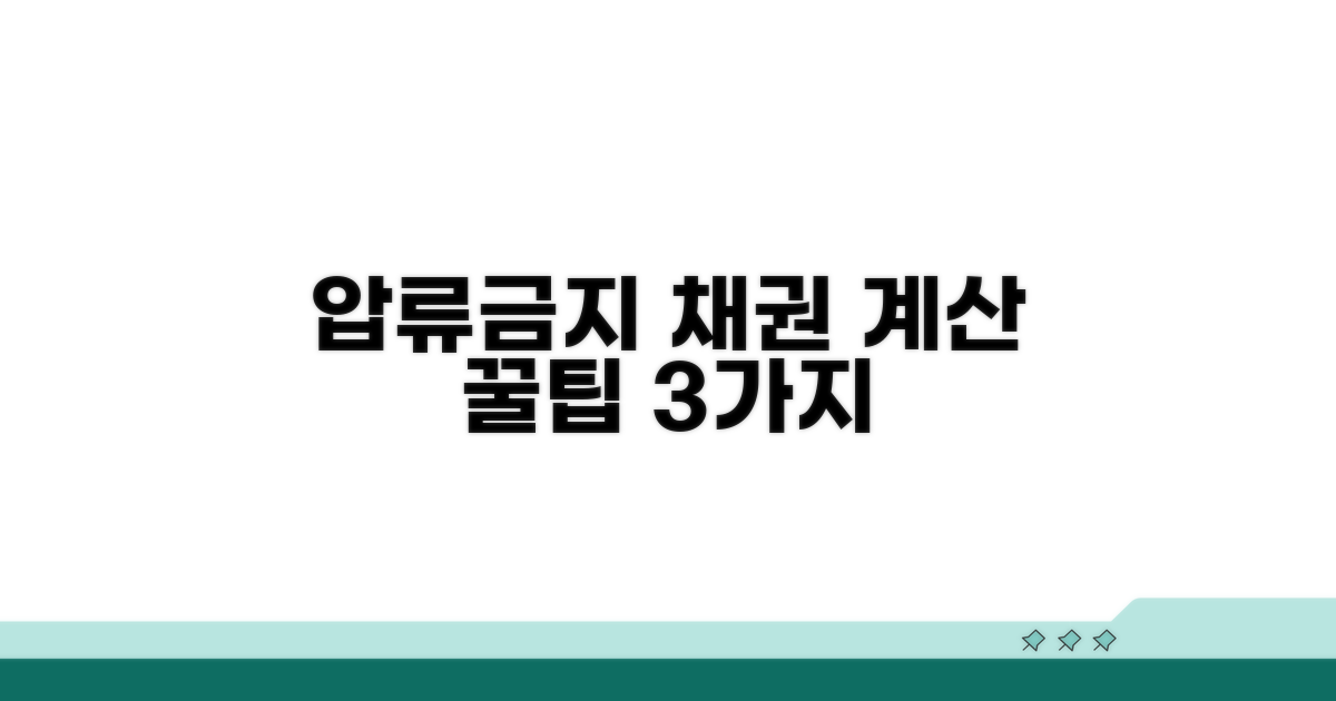 압류금지채권 계산 절차