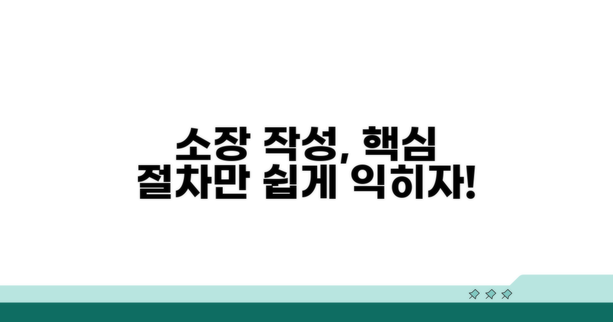 소장 작성과 제출 절차