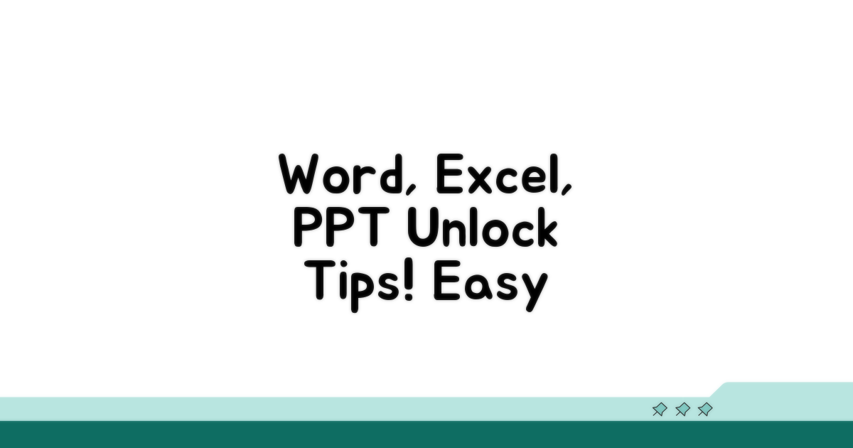 Word, Excel, PPT별 해제 방법