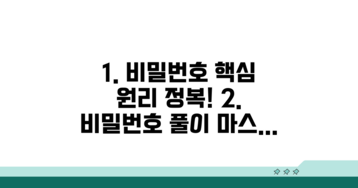 비밀번호 풀기 핵심 원리