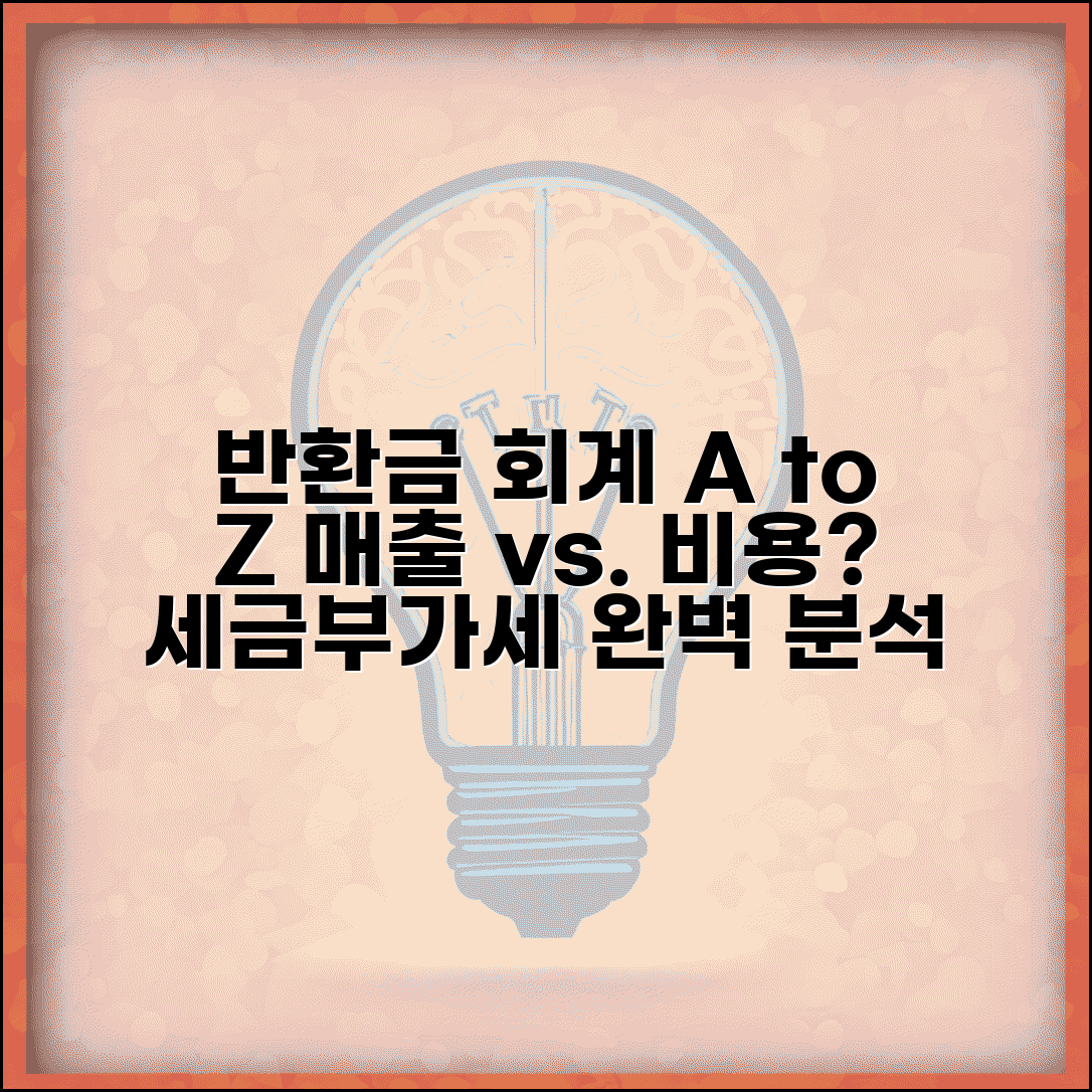 반환금 회계처리 및 계정과목 | 반환금 회계 기장 | 세무 처리 방법 | 부가세 적용 여부