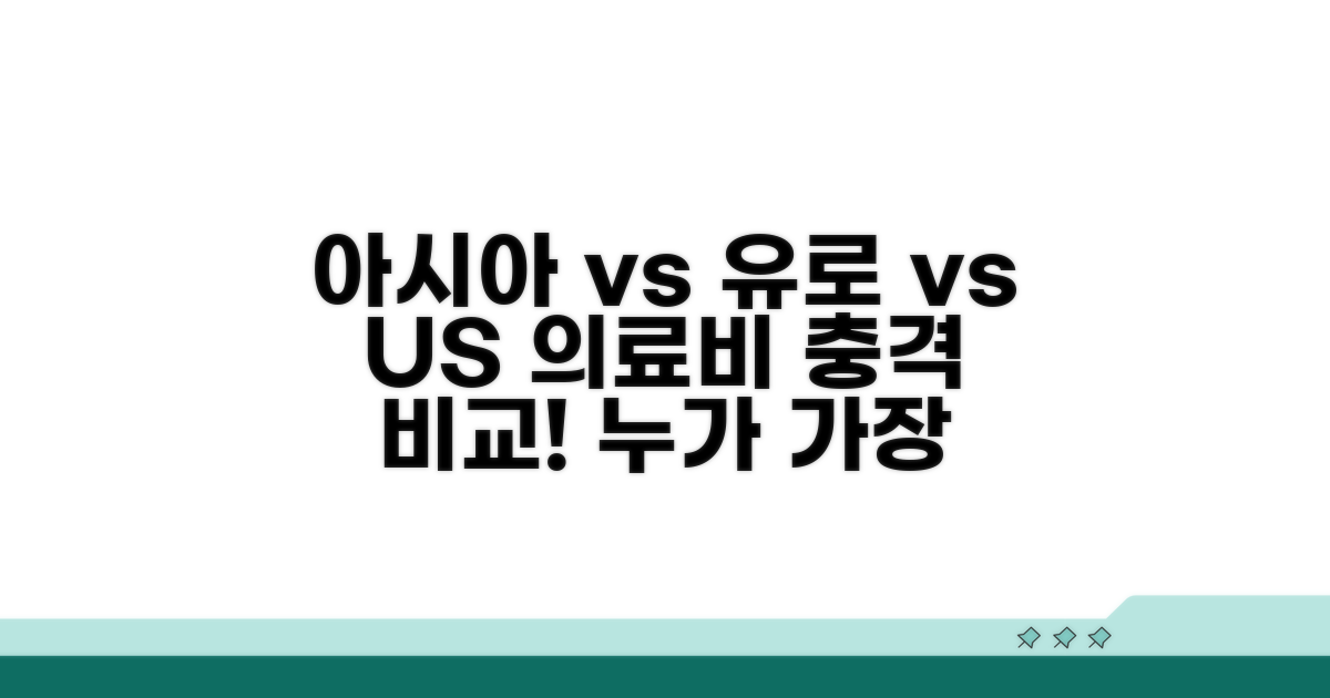 아시아 vs 유럽 vs 미국 의료비 비교