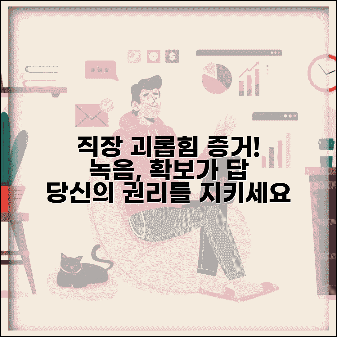 직장 내 괴롭힘 증거 수집 | 직장 괴롭힘 입증을 위한 증거 수집과 녹음