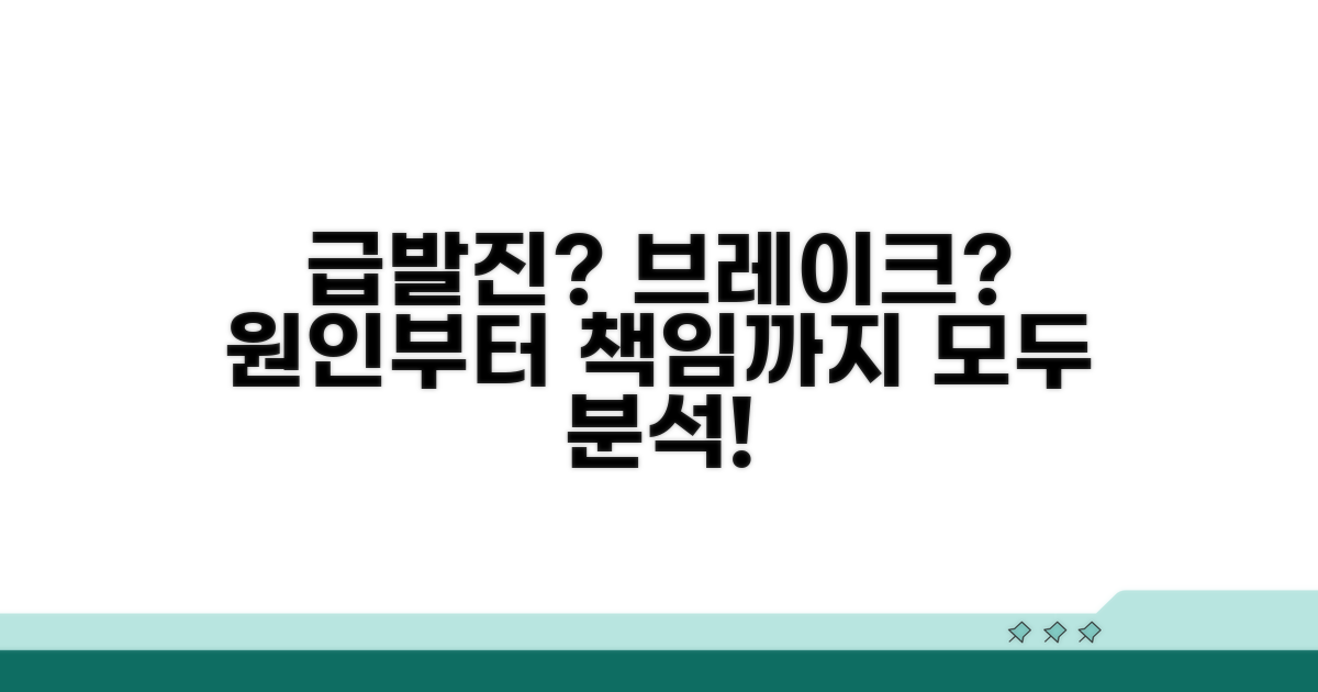 급발진·브레이크 고장, 책임 소재 분석