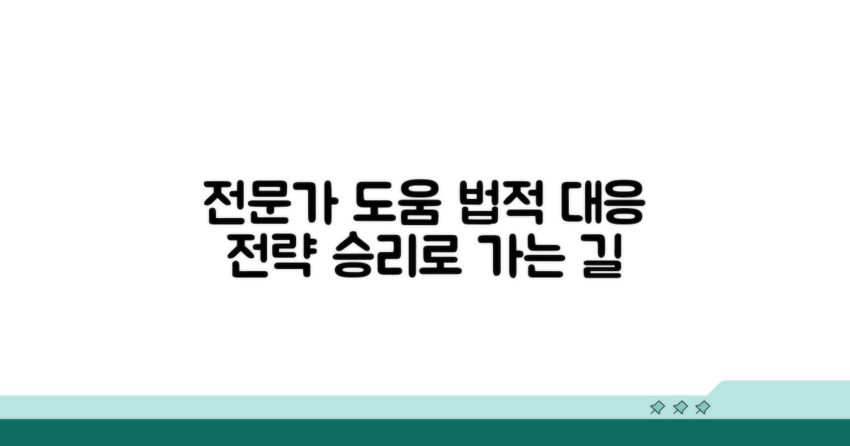 전문가 도움과 법적 대응 전략