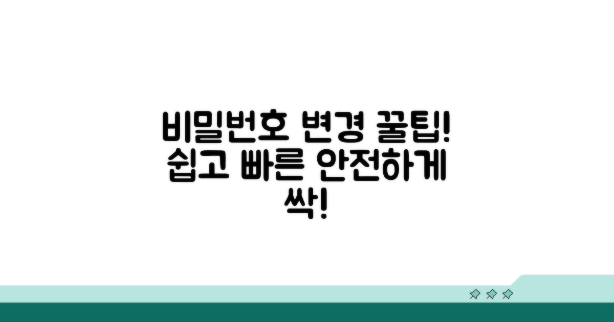 비밀번호 변경, 이젠 어렵지 않아요