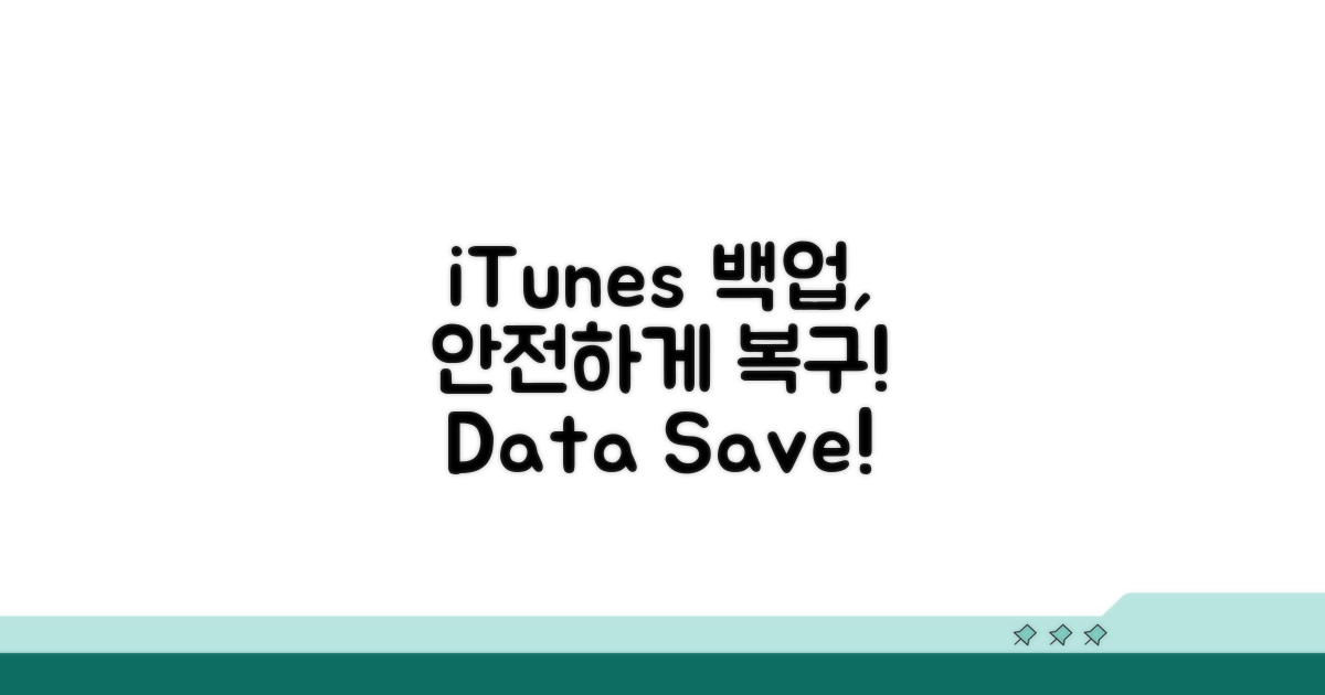 iTunes 백업으로 안전하게 복구