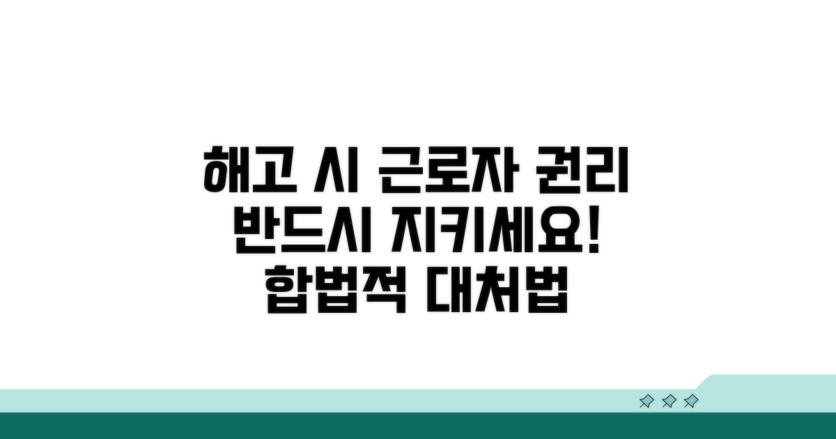 해고 통보 시 근로자 권리 보호 방안
