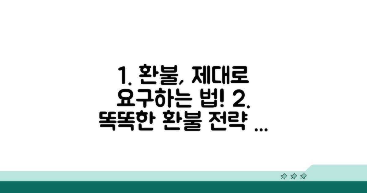 합리적인 환불 요구하기