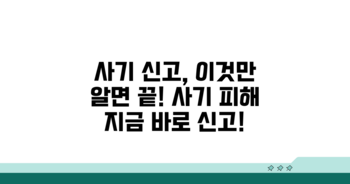 사기 피해 신고는 이렇게!