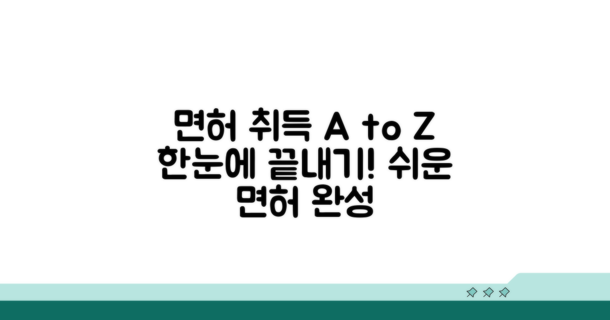 면허 취득 절차, 한눈에 보기