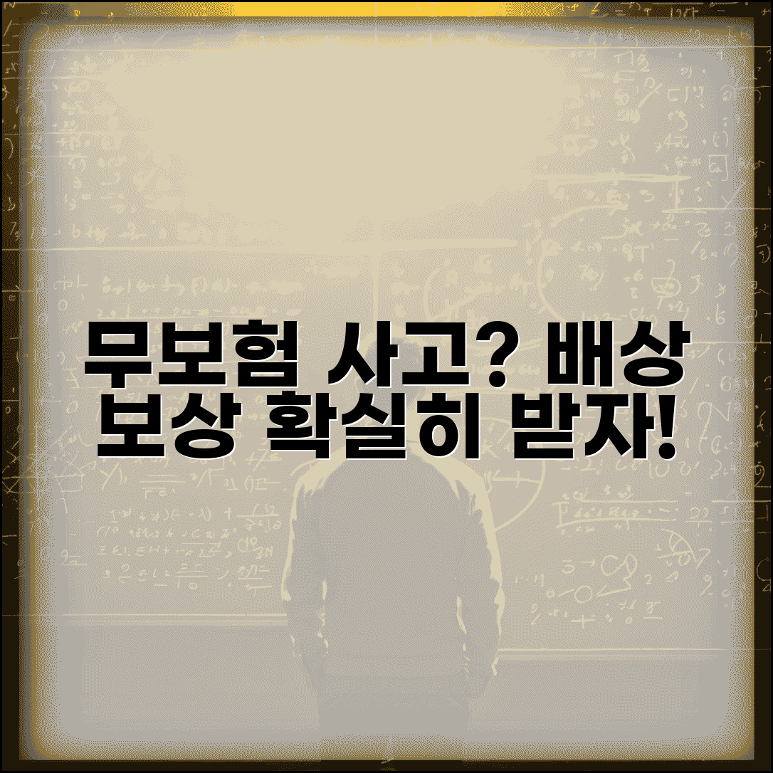 무보험 사고 처리 방법 배상 | 무보험 차량 사고 피해 보상