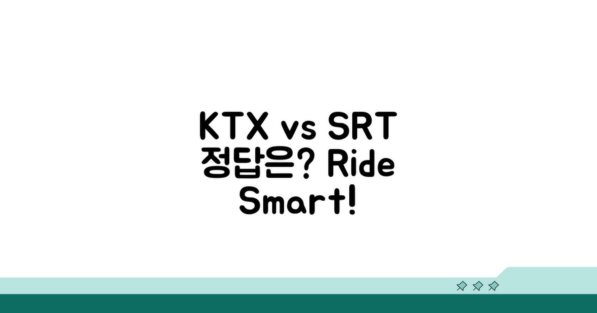 KTX SRT 어떤 것을 선택할까?