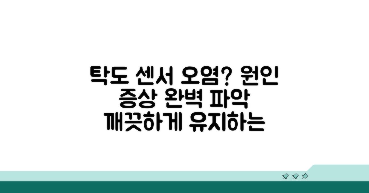 탁도 센서 오염 원인과 증상