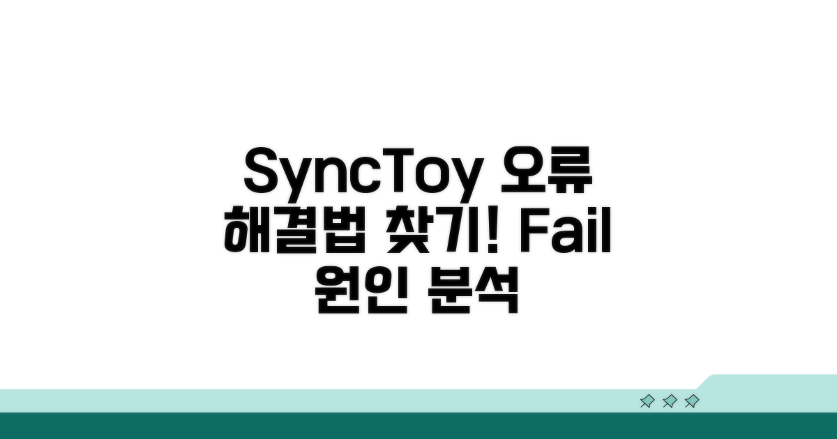 SyncToy 동기화 실패 원인 분석