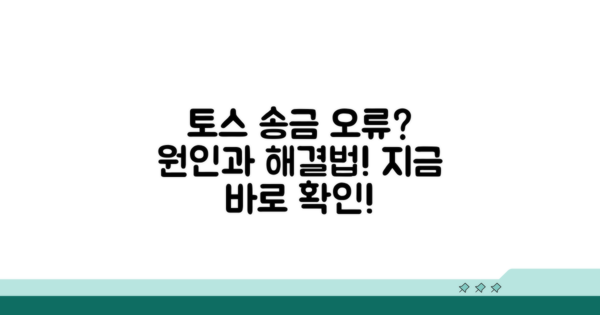 토스 송금 오류, 무엇이 문제일까?