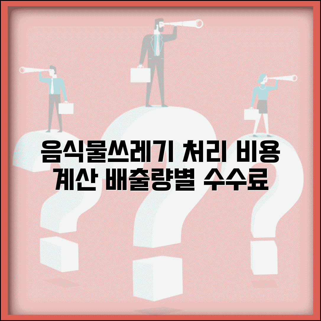 음식물쓰레기 처리 비용 | 배출량별 처리 수수료 계산