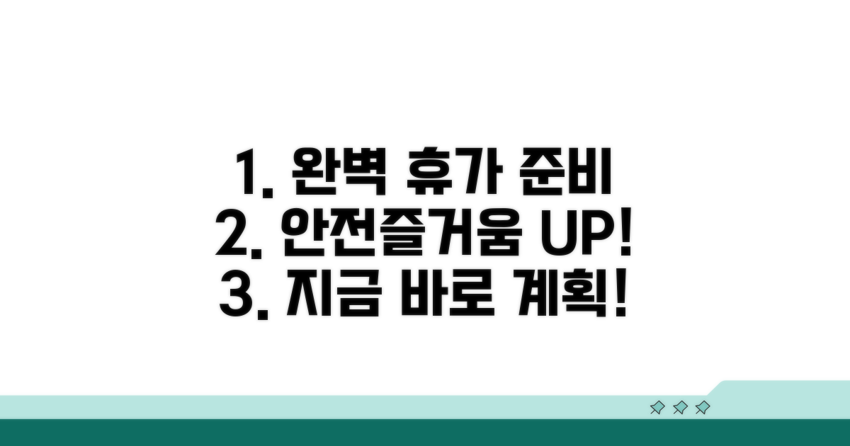 안전하고 즐거운 휴가 계획 세우기