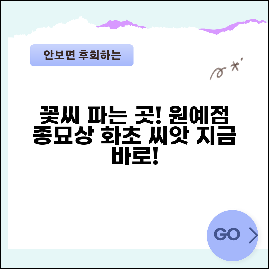 꽃씨 판매하는곳 원예점 종묘상 | 화초 씨앗 구매 가능한 곳