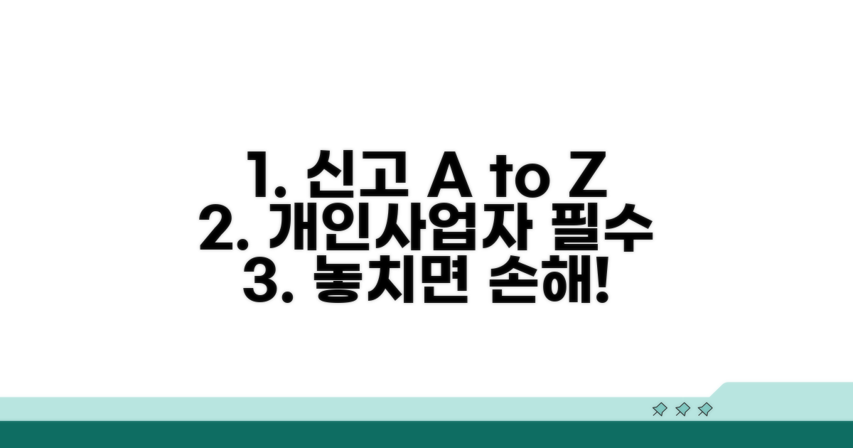 개인사업자 세금 신고 총정리