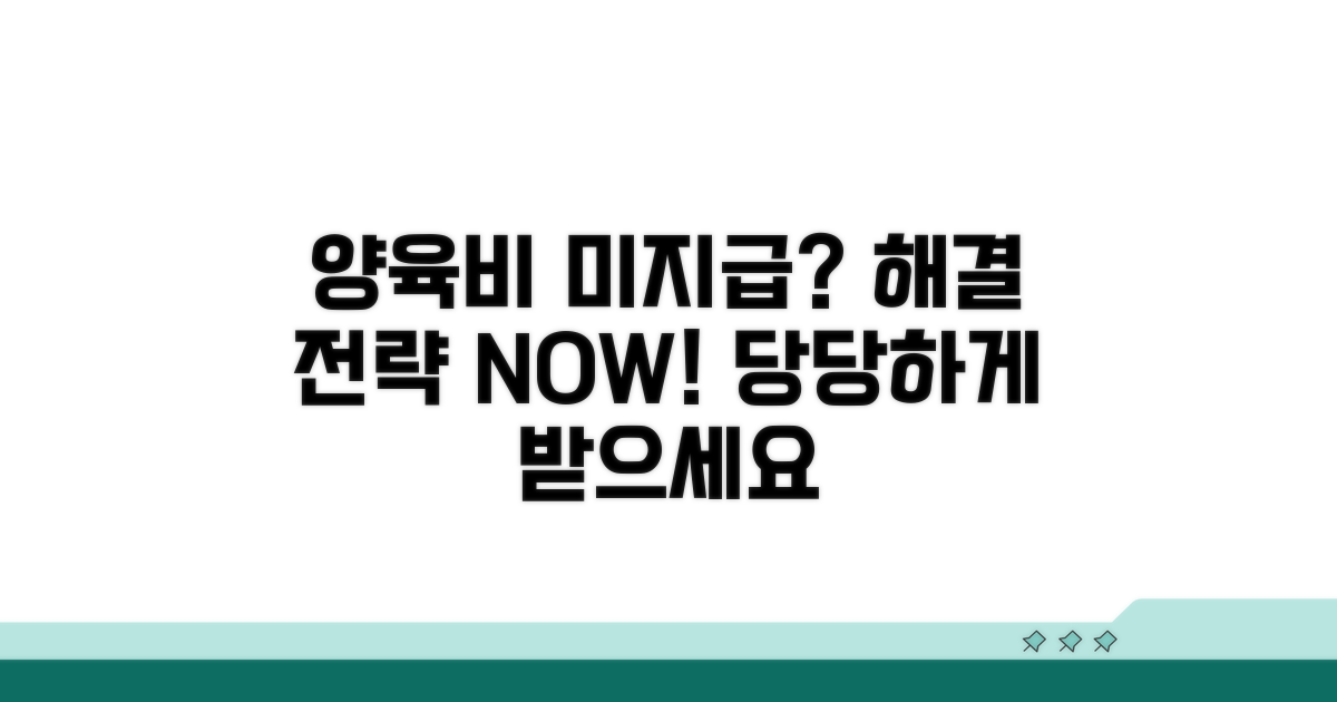 양육비 미지급, 해결 전략과 팁