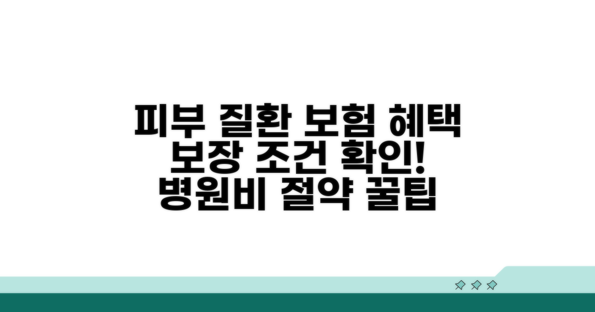 피부 질환 치료 시 보험 적용 조건