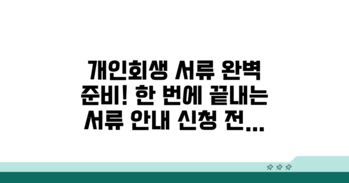 개인회생 신청 서류 완전 정복