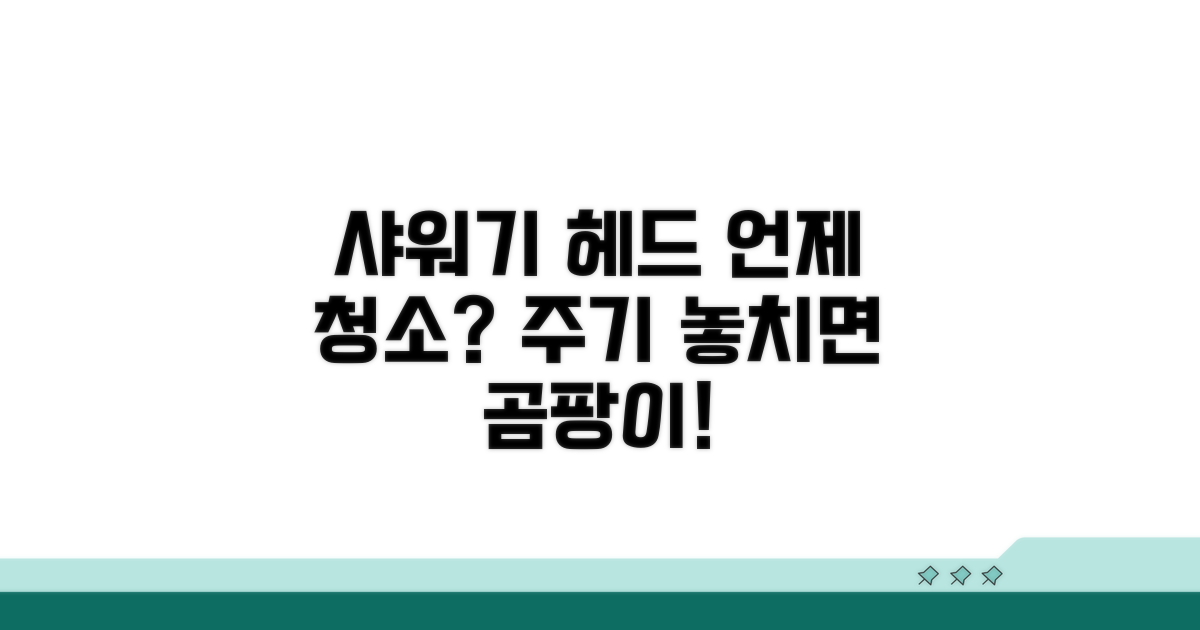 샤워기 헤드 청소 주기 언제?