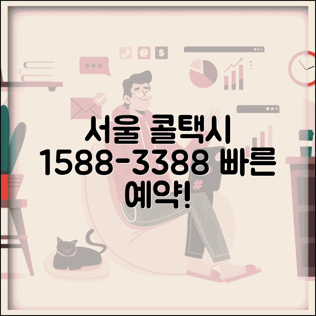 서울 콜택시 예약 전화번호 1588-3388 | 서울시 콜택시 예약과 대형택시 장애인택시 호출