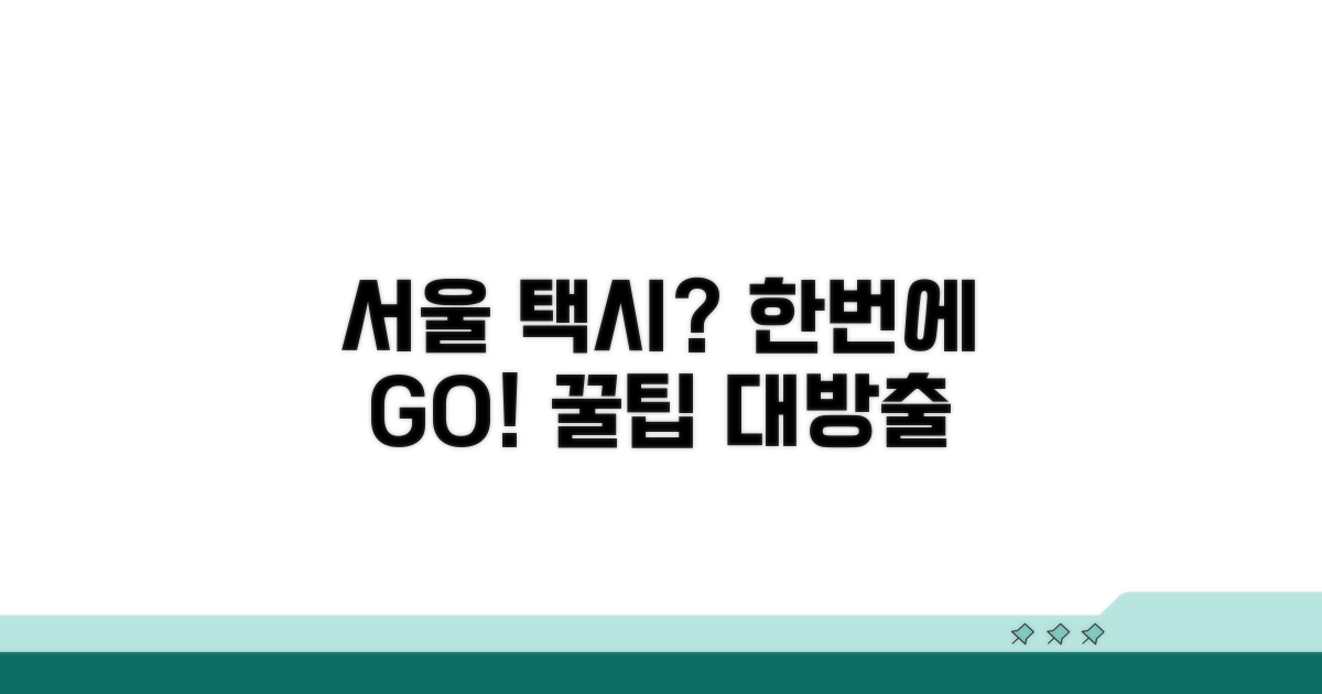 서울시 콜택시 이용 절차 알아보기