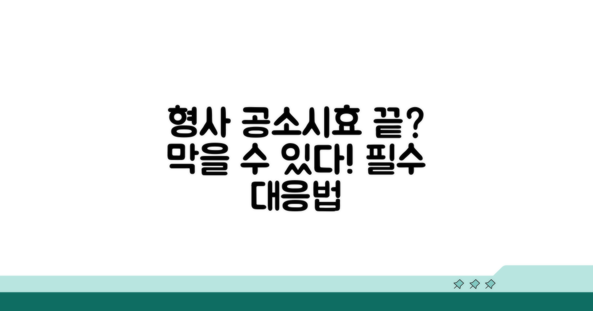 형사 사건 공소시효 완성과 대응