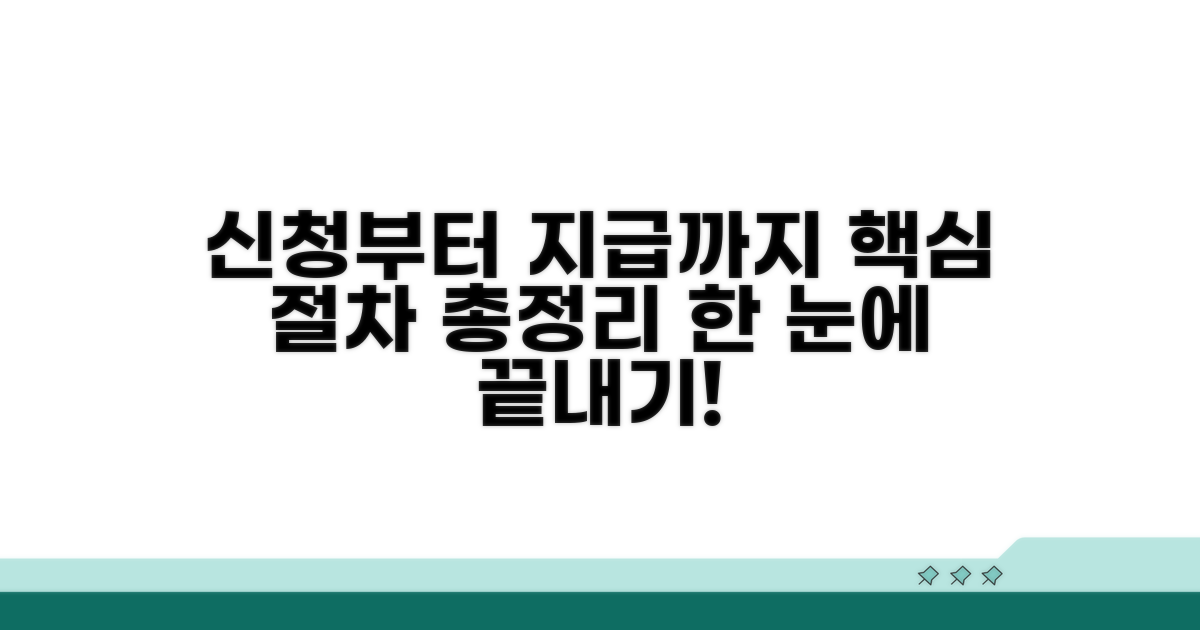 신청부터 지급까지, 절차 총정리