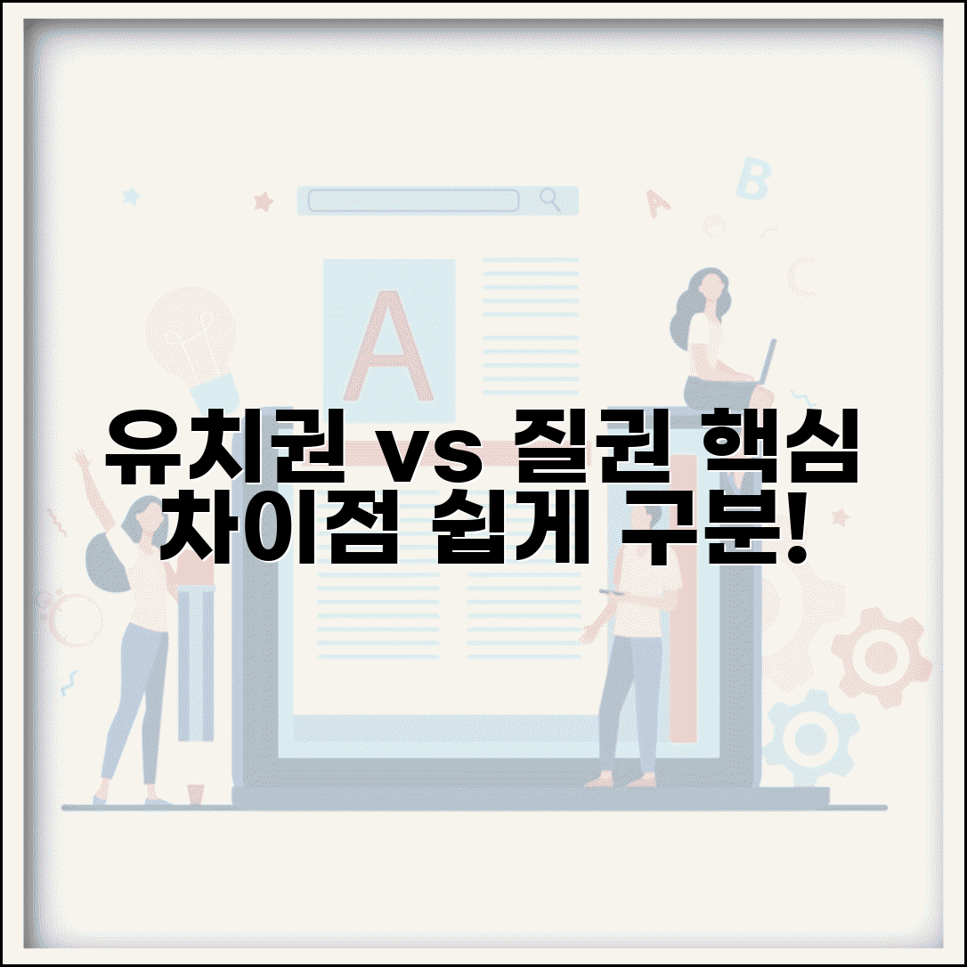 유치권 질권 차이점 비교 | 성립 요건과 행사 방법 구분