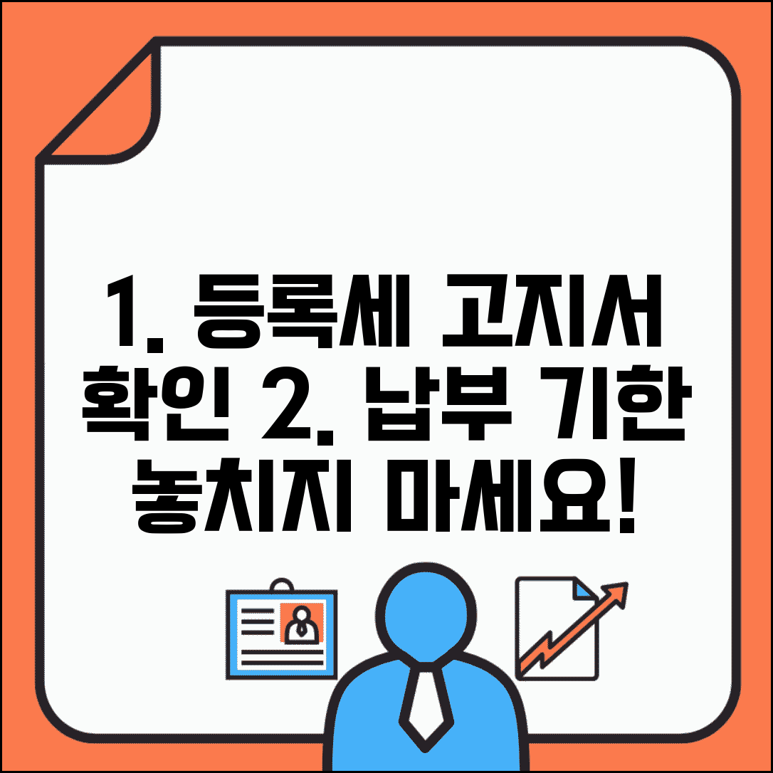등록세 고지서 확인 | 등록세 고지서 발송과 납부 기한