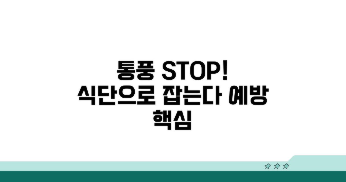 통풍 예방을 위한 식단 관리법