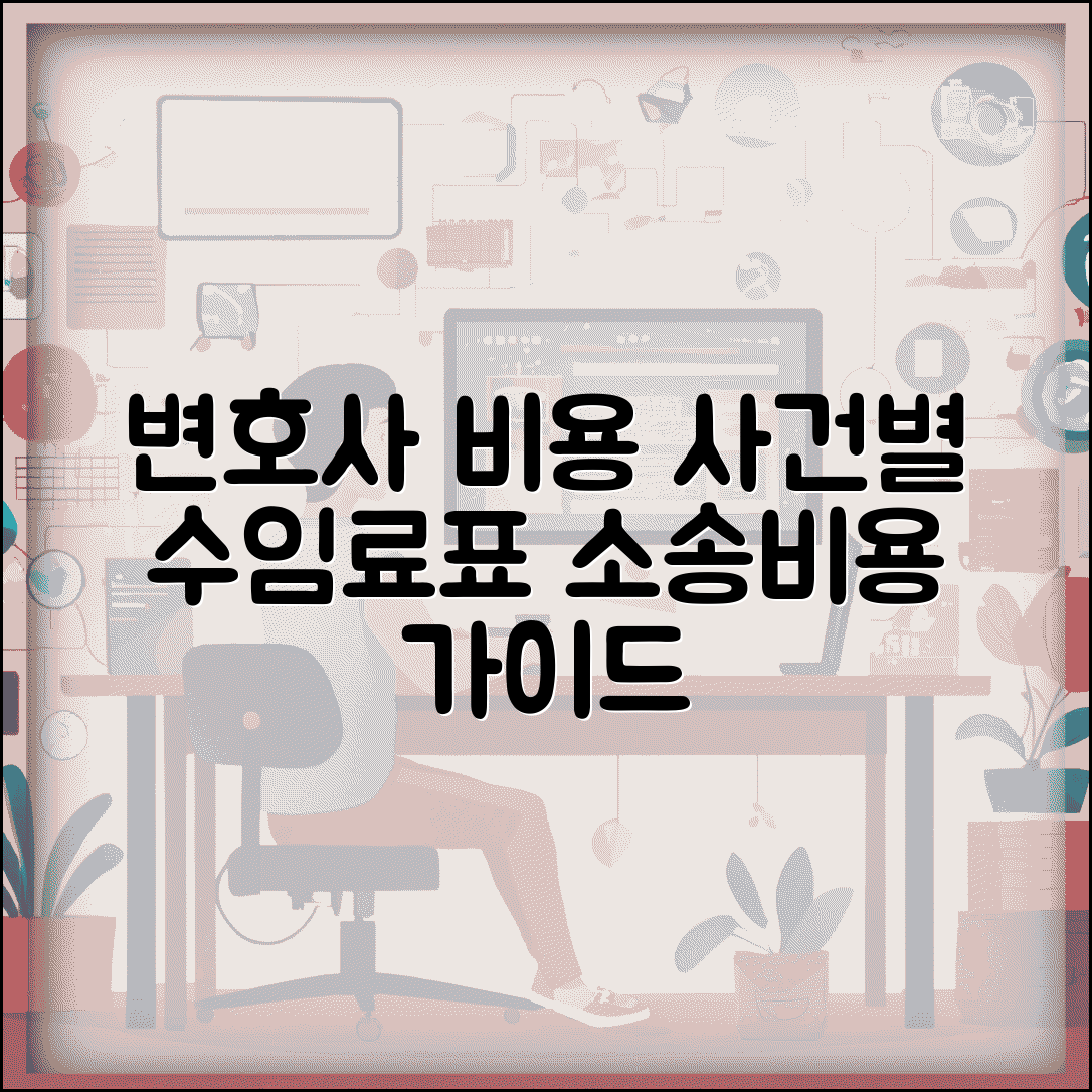 변호사 선임료 사건별 수임료표 | 법무비용 기준 소송비용 산정 가이드