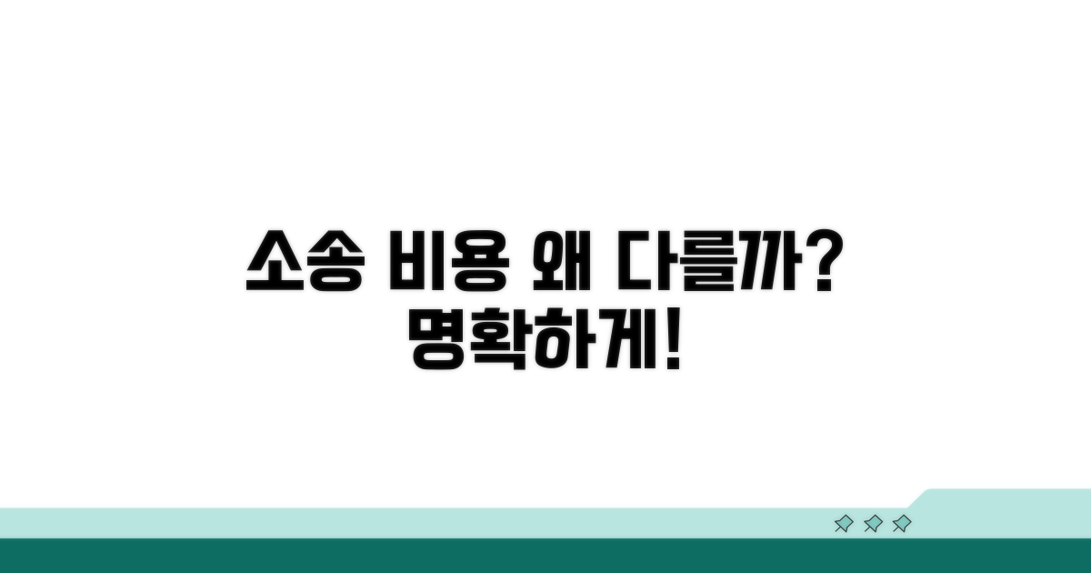 소송 비용, 왜 달라질까?