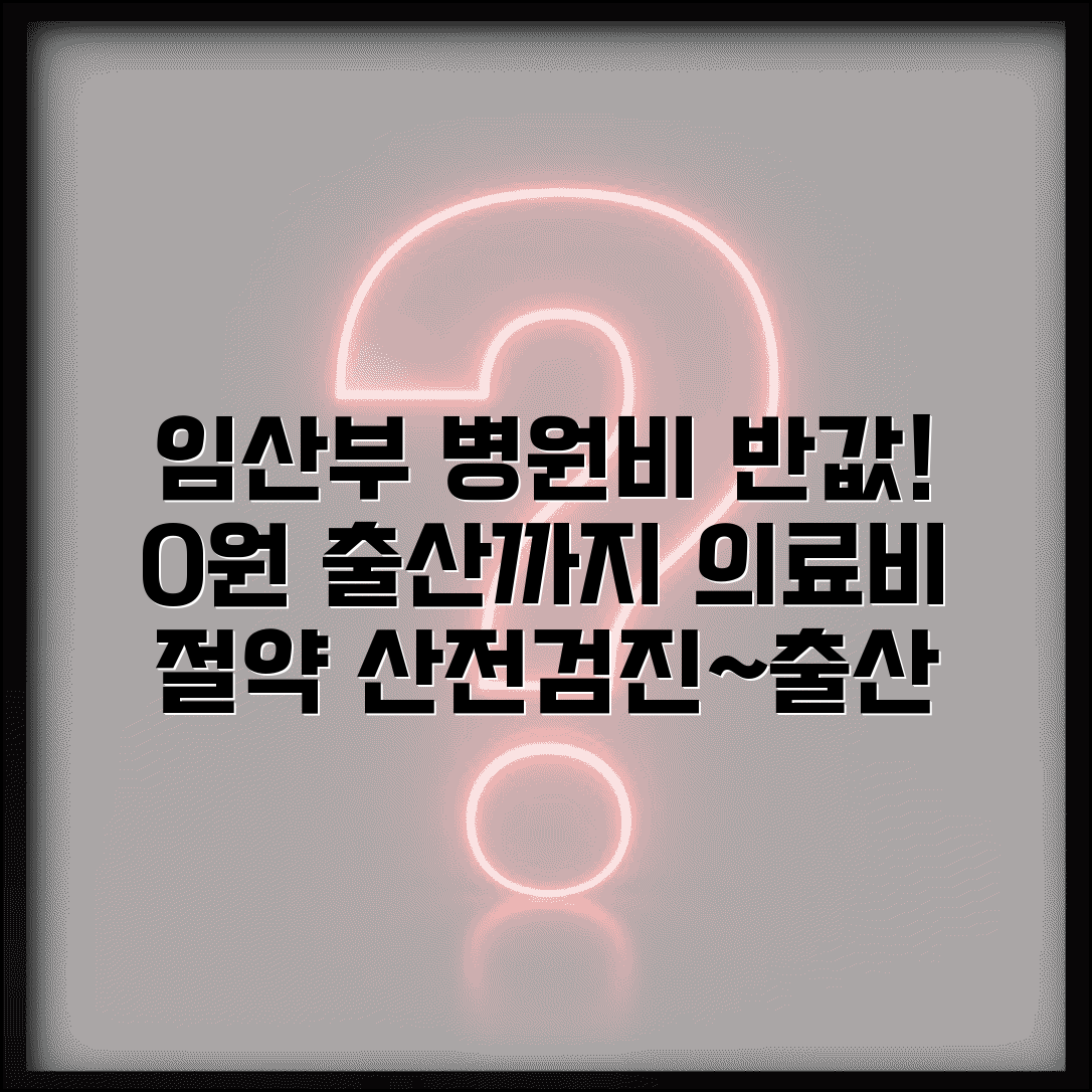 임산부 병원비 할인 혜택 총정리 | 산전검진부터 출산까지 의료비 절약법