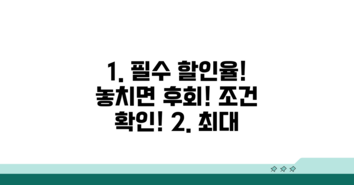 전용 할인율과 조건 알아보기