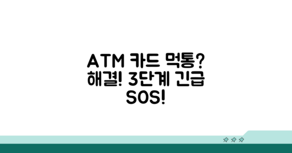 ATM 카드 삼킴 해결 방법