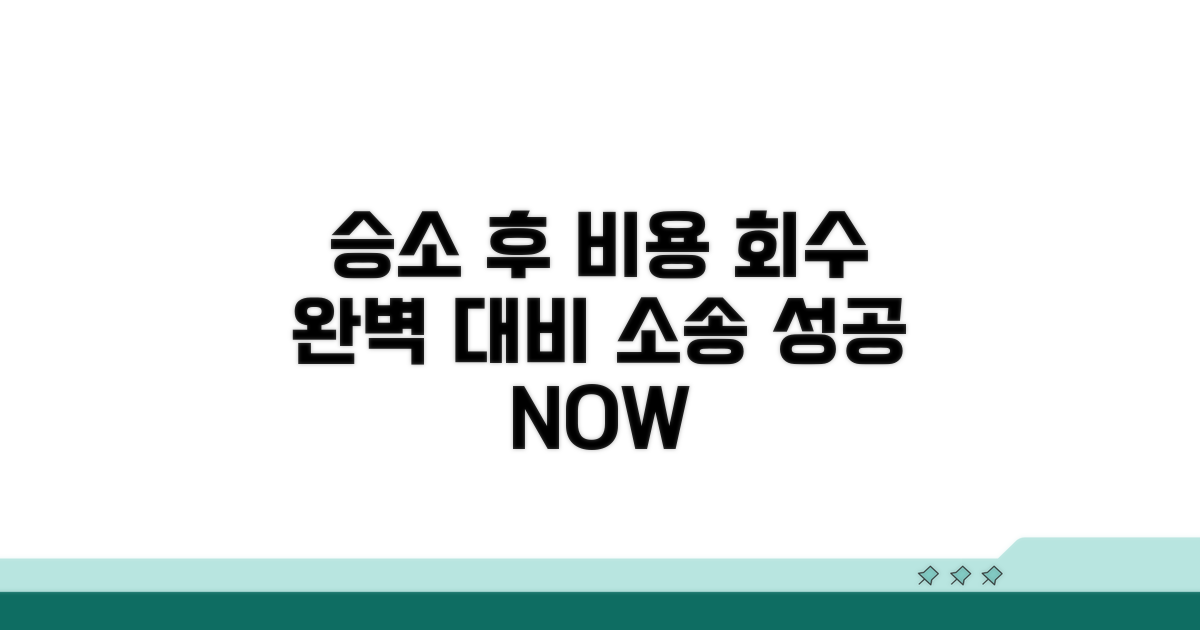 승소 후 비용 회수까지 완벽 대비