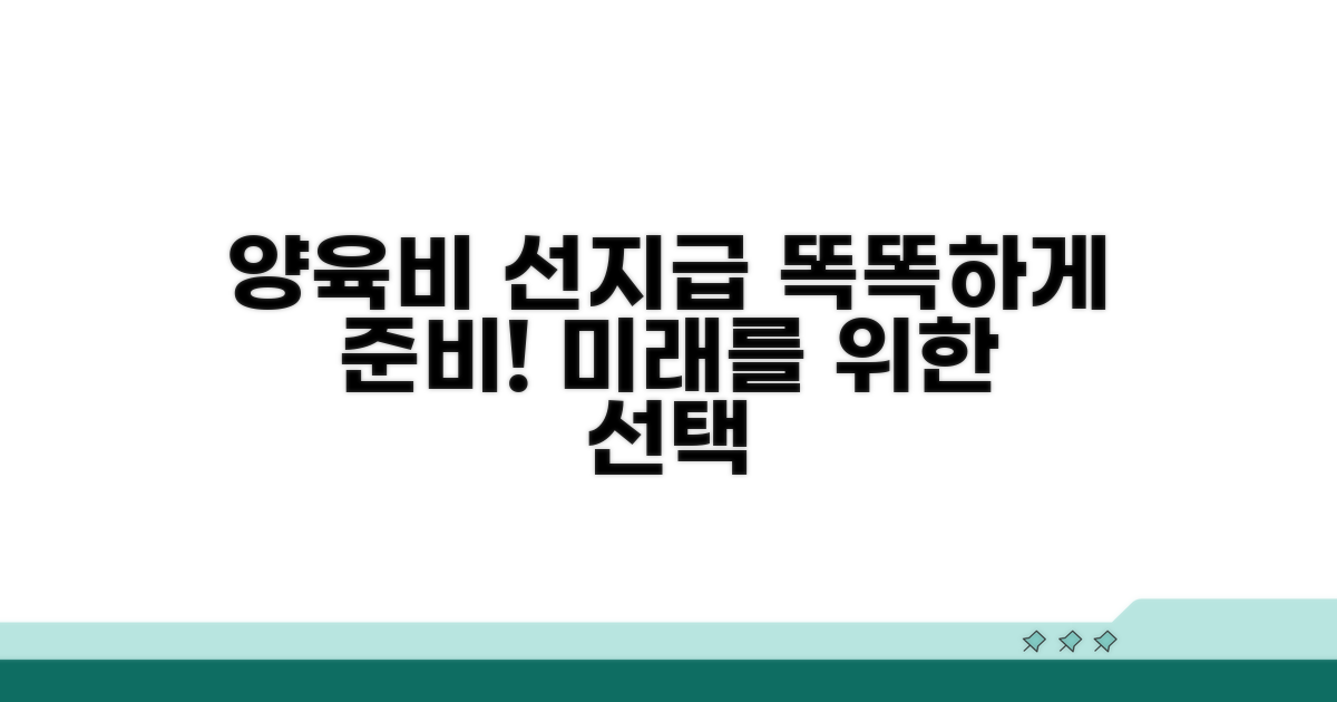 양육비 선지급, 똑똑하게 준비하기
