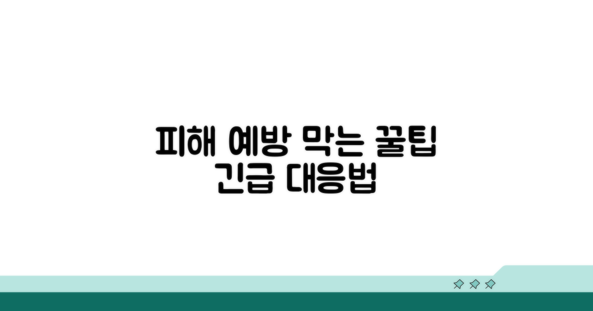 피해 예방 및 대응 꿀팁