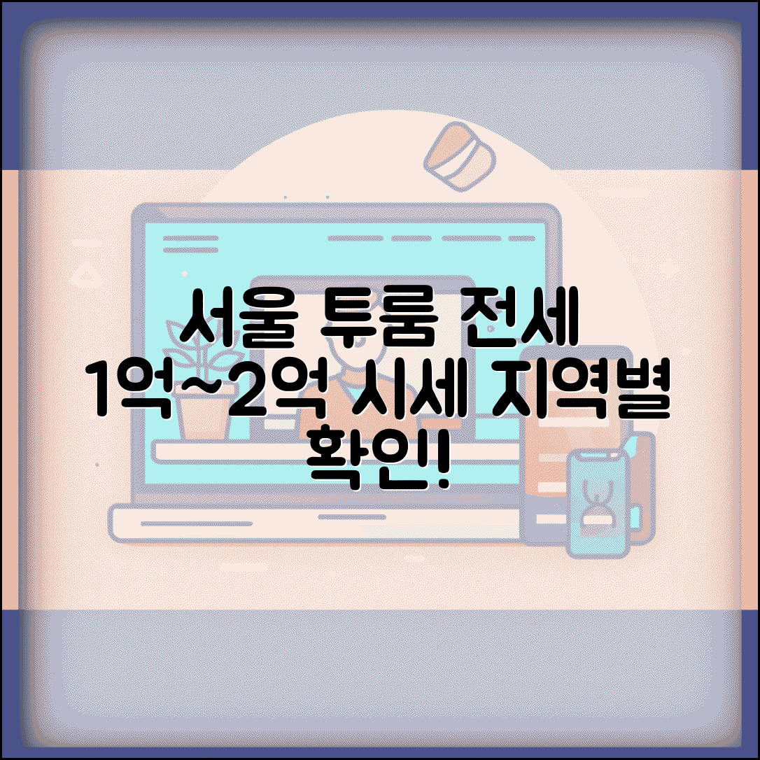 투룸 전세 평균 시세 지역별 | 서울 투룸 전세 1억~2억